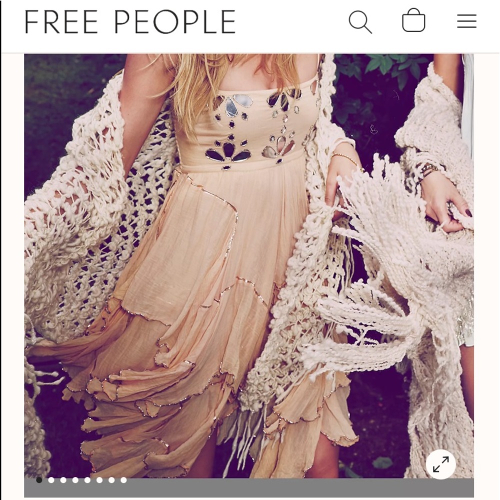 Free People ONE Mirrored Beaded Fairy Party Dress - Picture 12 of 16